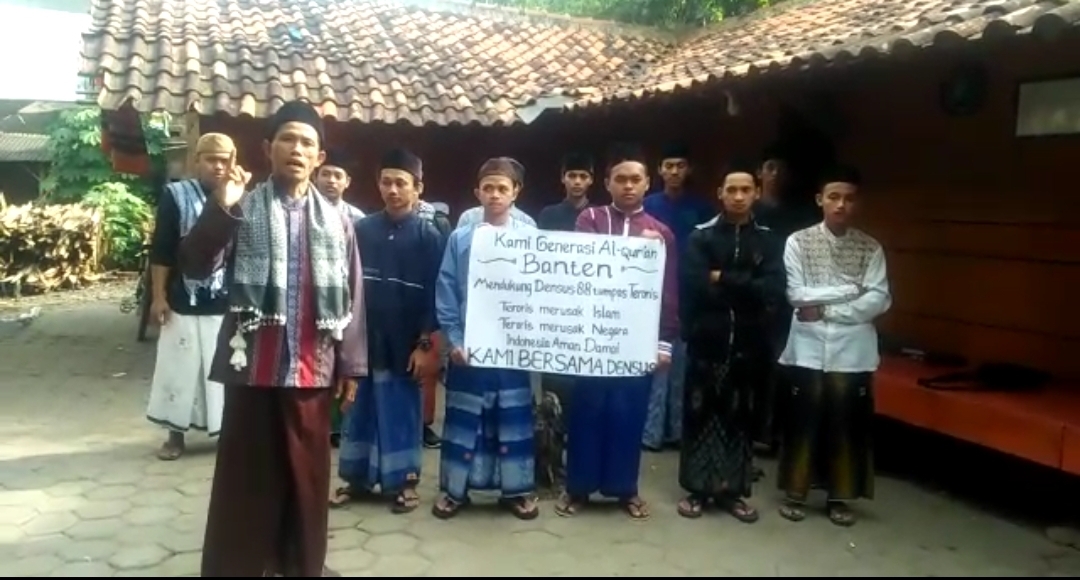 Lantang, Santri Banten Dukung Densus 88 Tumpas Teroris