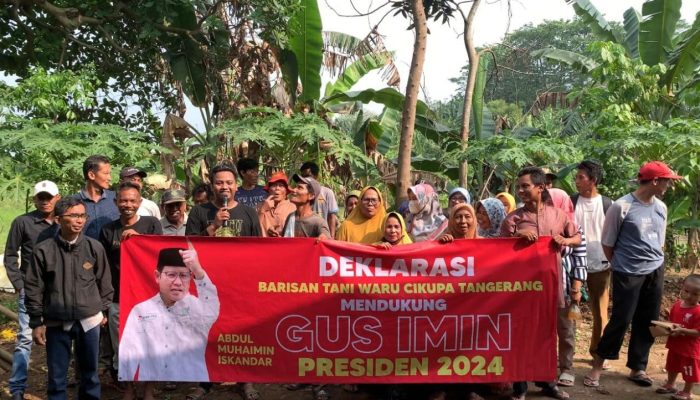 Barisan Petani Cikupa Tangerang Inginkan Gus Muhaimin Jadi Presiden RI Selanjutnya