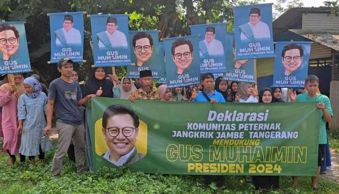 Komunitas Peternak Jangkrik Jambe Tangerang Deklarasi Muhaimin Iskandar Sebagai Capres 2024